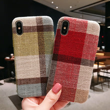 Load image into Gallery viewer, Plush Cloth Grid iphone8