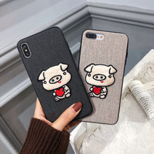 Load image into Gallery viewer, Cute cartoon 3d Embroidery iphone8