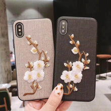 Load image into Gallery viewer, 3d Embroidery flower iphone8